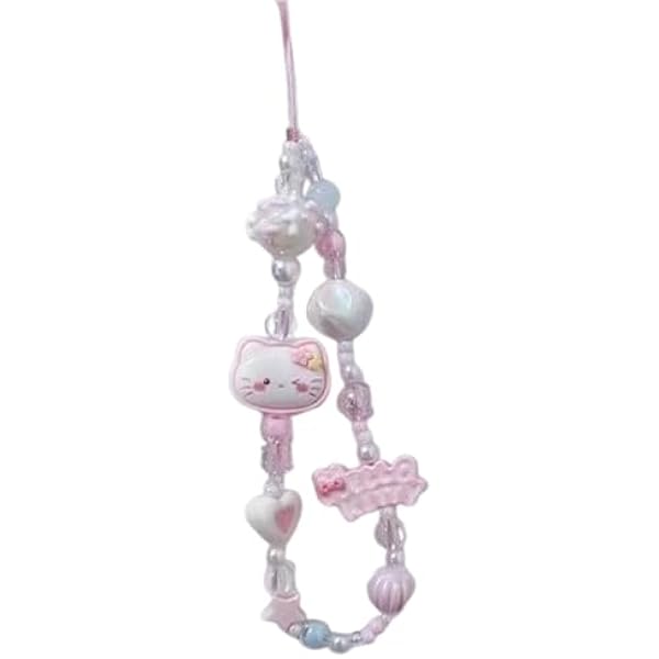 古典 カオハナ hello kitty(ハローキティ) ビーズ ストラップ 電話